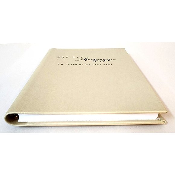Pop the Champagne Leatherette Journal with Enclosed Spiral 6 x 8 Notebook NEW - Picture 5 of 6